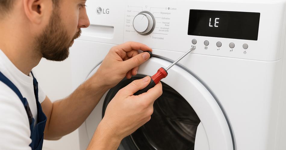 LG Washing Machine Flashing Code LE